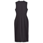 Elegant Sleeveless Belted Button-Down Midi Dress – Chic Summer & Spring Workwear UK