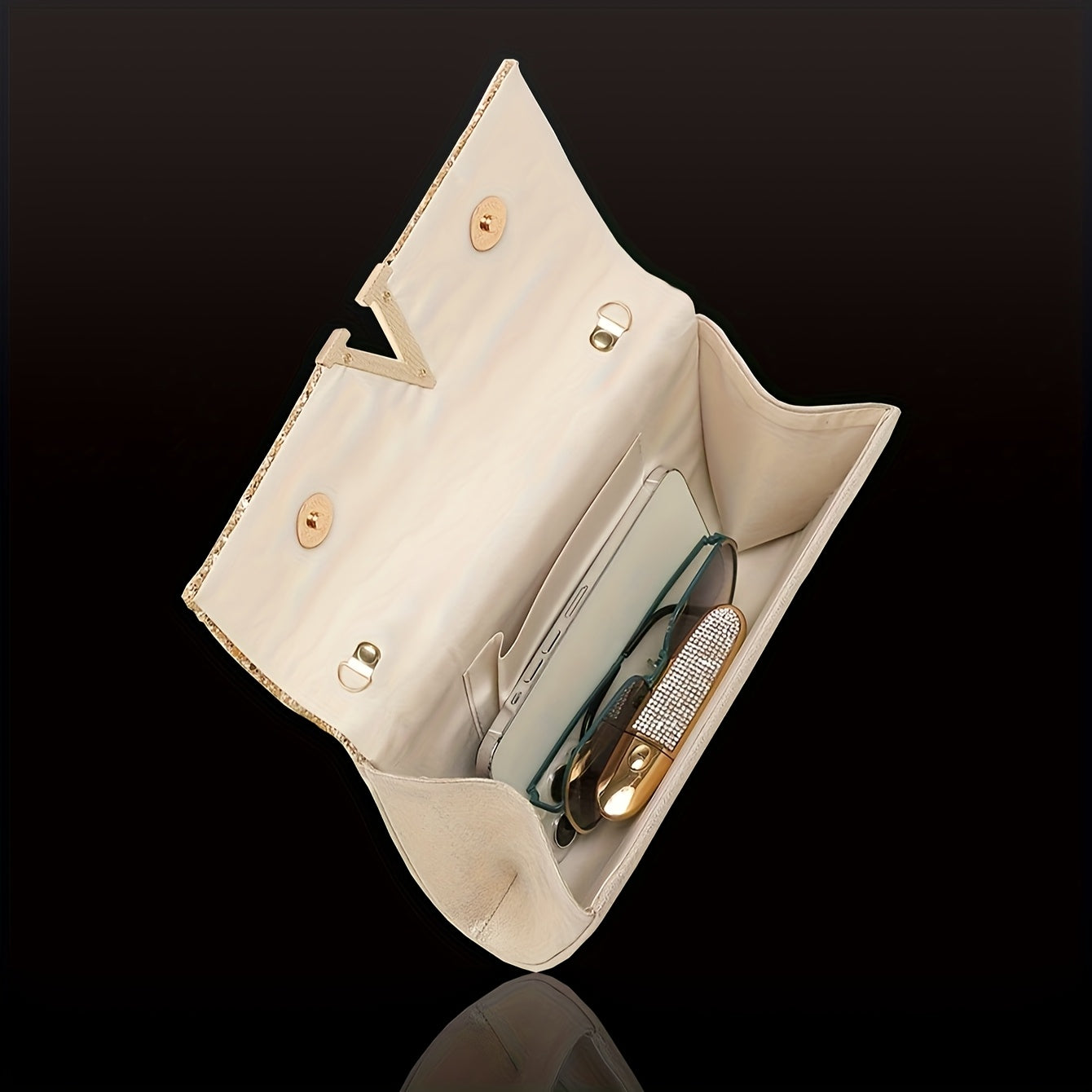 Blue & Gold Luxury Jewellery & Clutch Set – Necklace, Earrings, Bracelet & Evening Bag