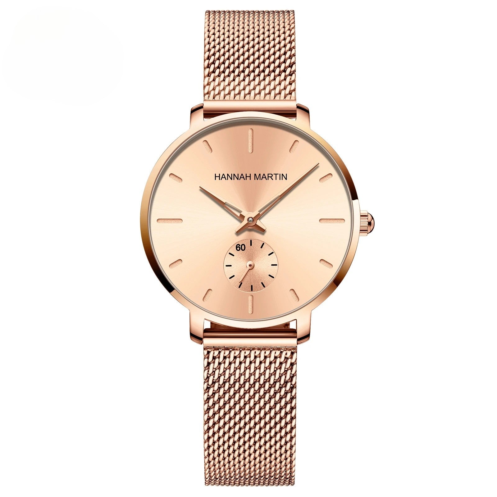 Classic Round Dial Mesh Strap Watch – Multiple Colours