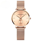 Classic Round Dial Mesh Strap Watch – Multiple Colours