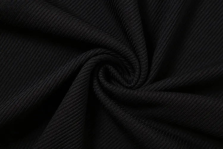 Chic Black Polo Midi Dress – Effortless Fit, Elegant Mood